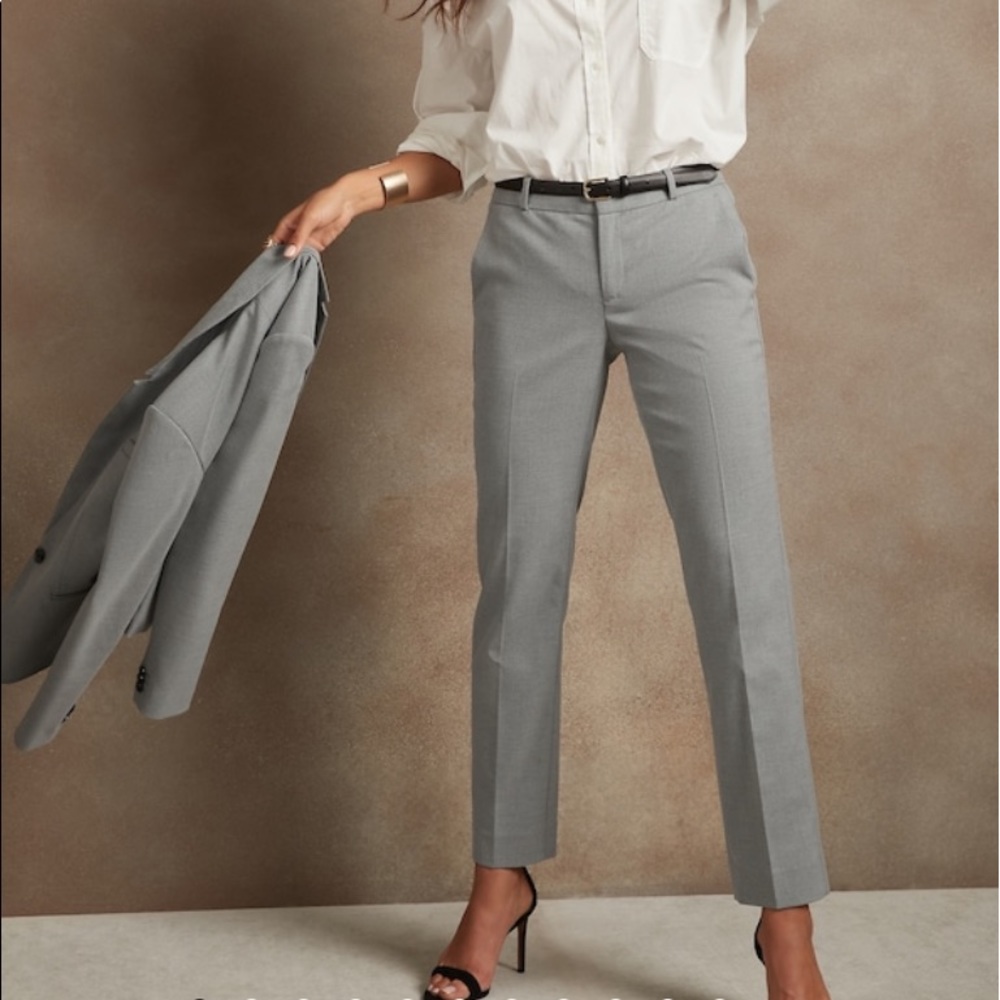 banana republic gray dress pants